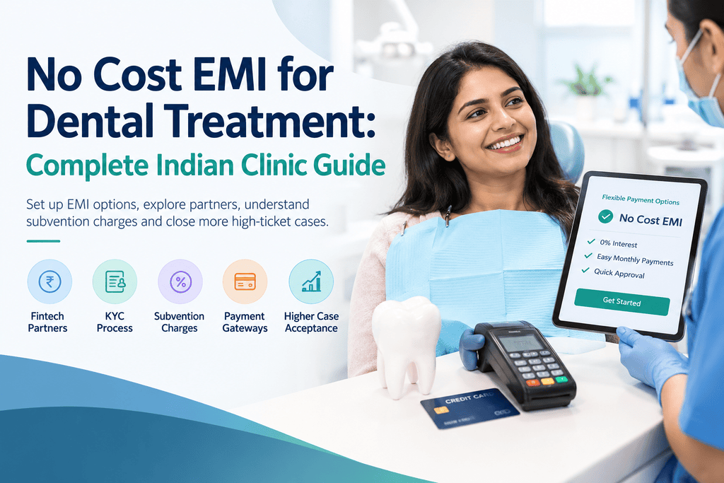 No cost EMI for dental treatment in India