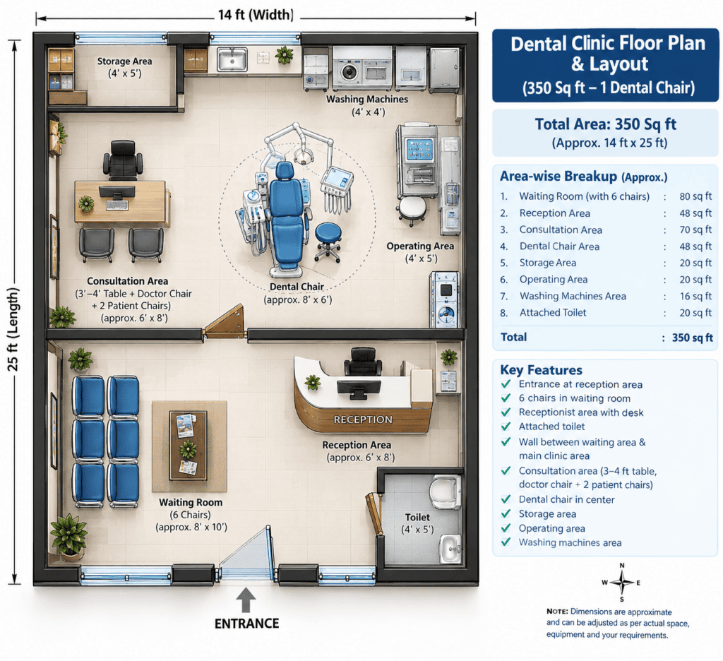 dental clinic floor plan and layout